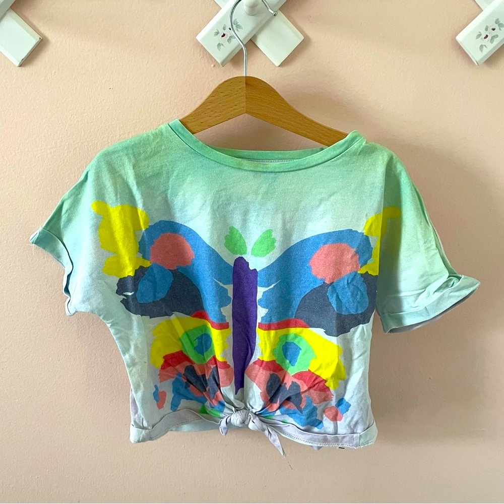 Stella McCartney T-Shirt Butterfly Design Size 6 years